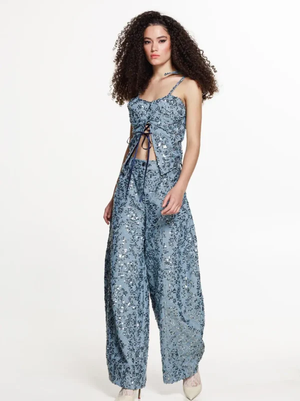 The Jerkins Igasho Denim Pants Light Blue