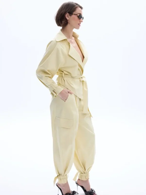 Be A Bee Lindsay Yellow Cargo Pants