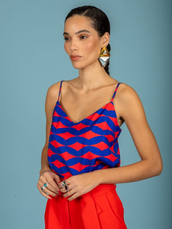 Chaton Fabio satin top