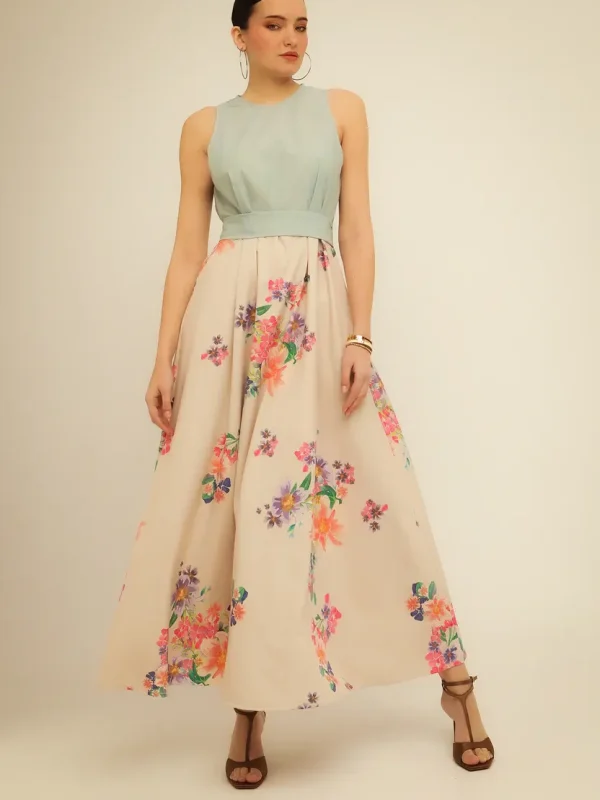 Bee Me DAISY DRESS (ivory / light green)