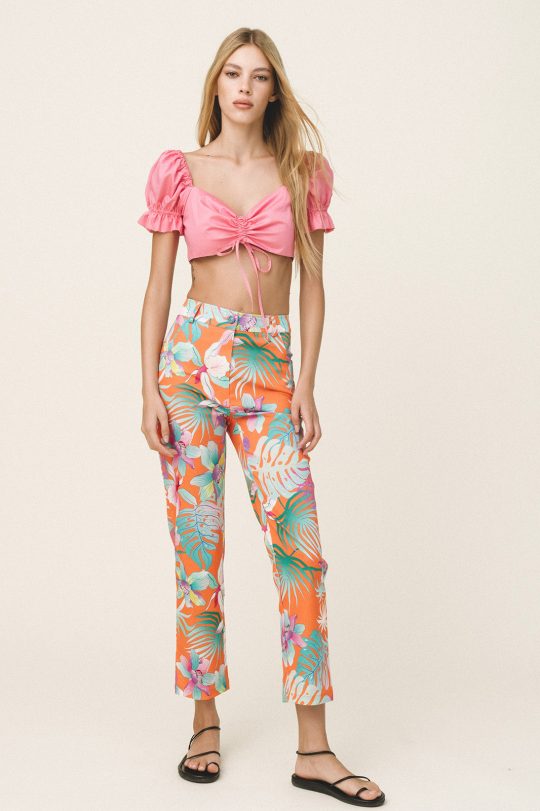 Love + Alicia AMAL Printed Cotton Pants