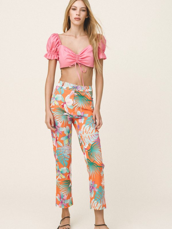 Love + Alicia AMAL Printed Cotton Pants