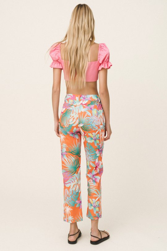 Love + Alicia AMAL Printed Cotton Pants Love + Alicia AMAL Printed Cotton Pants