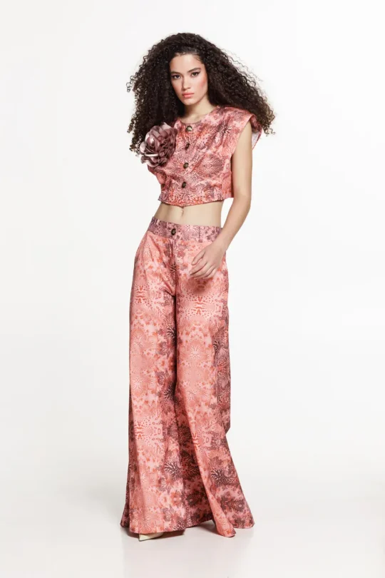 The Jerkins Raisa Pants Printed Coral