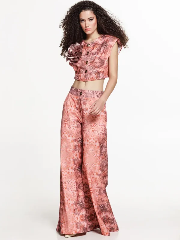 The Jerkins Raisa Pants Printed Coral