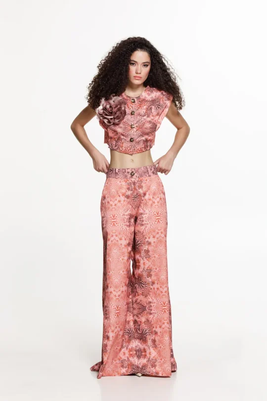 The Jerkins Raisa Pants Printed Coral