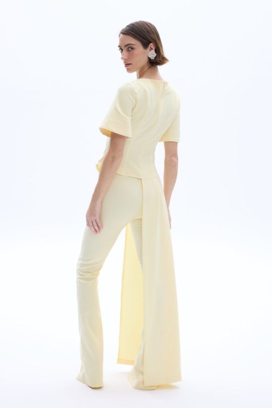 Be A Bee Nadia Asymmetric Top Banana