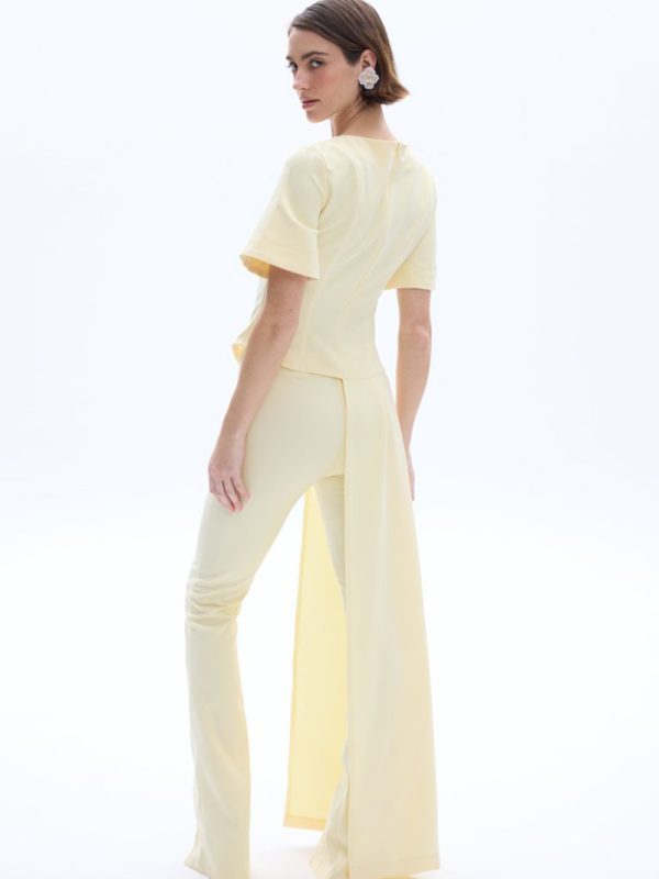 Be A Bee Nadia Asymmetric Top Banana