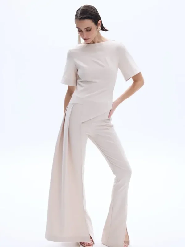 Be A Bee Nadia Ecru Pants