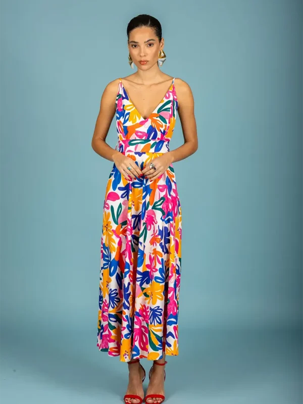 Chaton Paolo v-neck dress