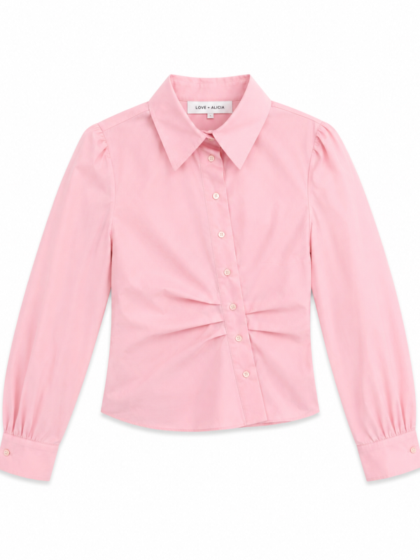 Love + Alicia CLARA Ruched Waist Shirt