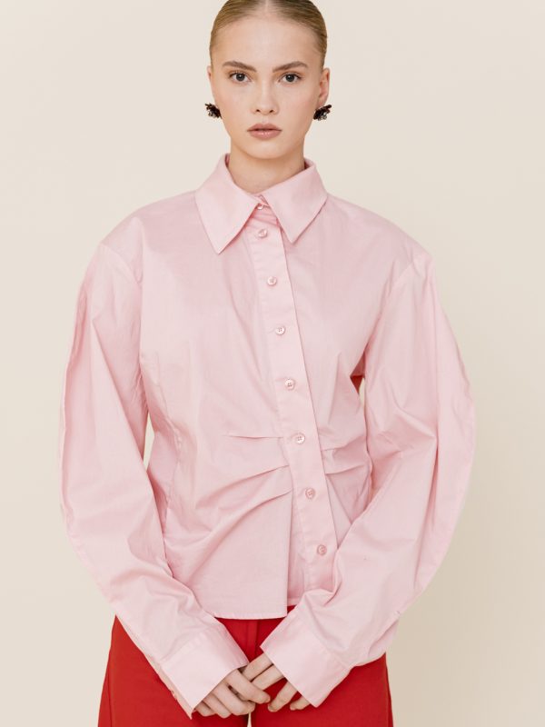Love + Alicia CLARA Ruched Waist Shirt