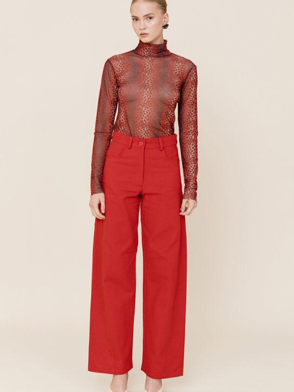 Love + Alicia NIA Mesh Turtleneck Top
