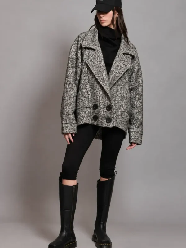 Collectiva Noir TWEED CARDIGAN