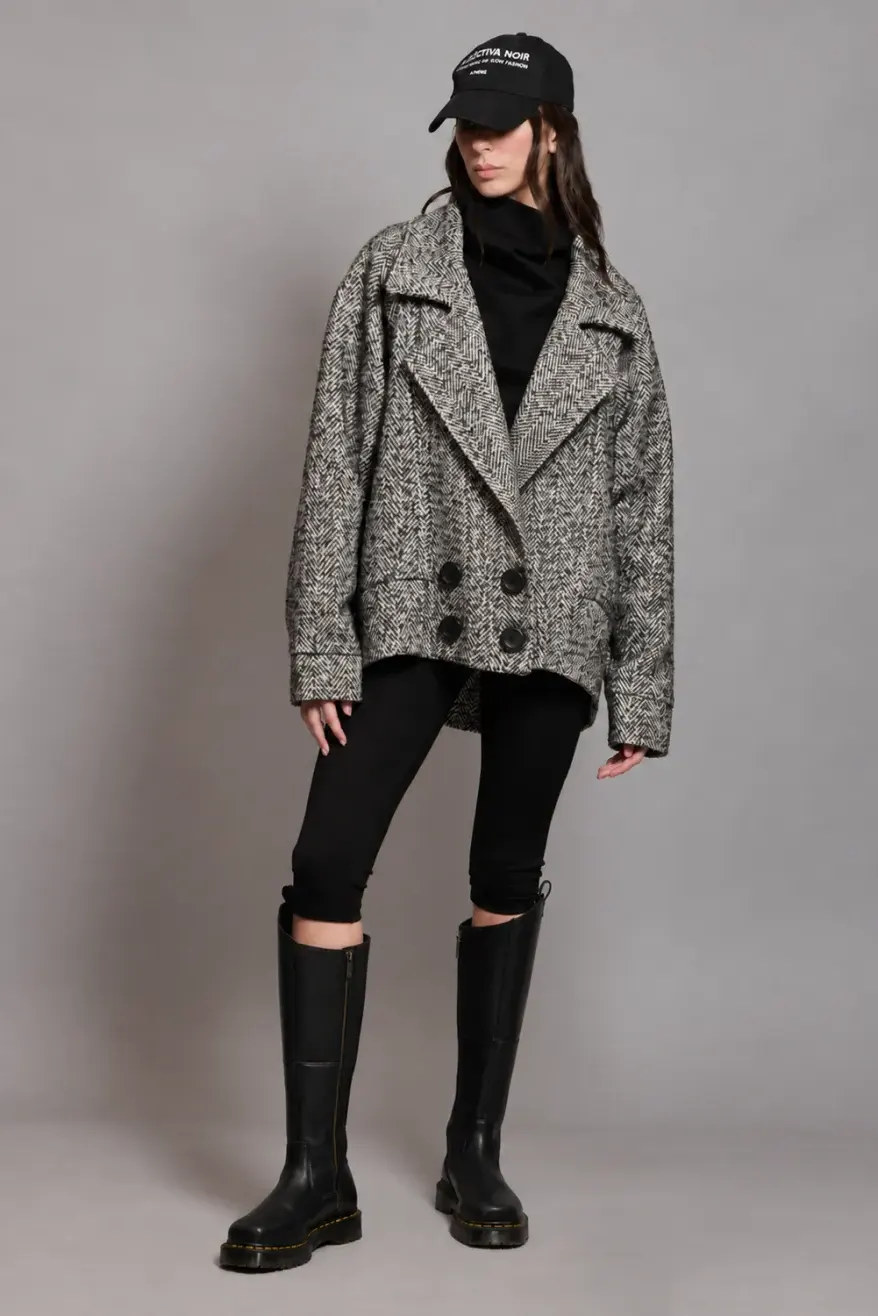 Collectiva Noir TWEED CARDIGAN