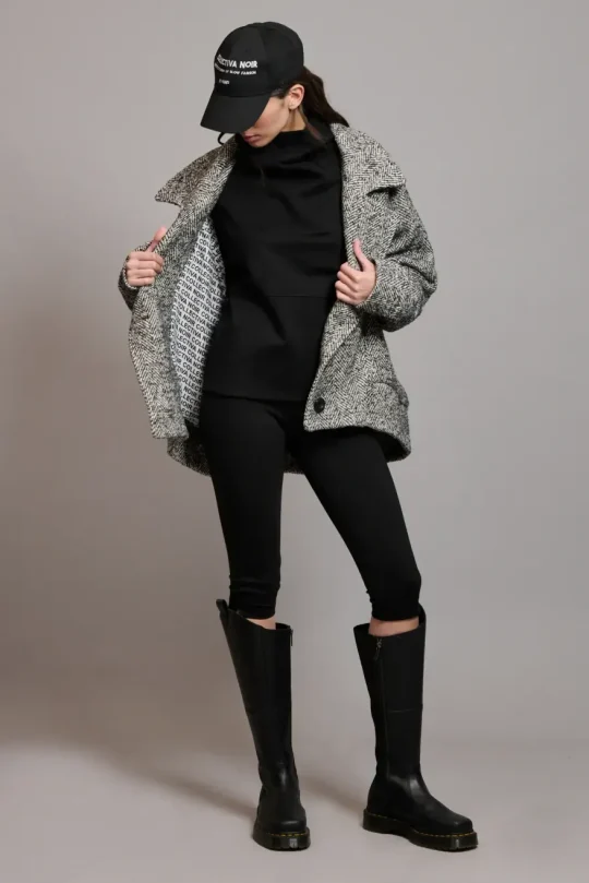 Collectiva Noir TWEED CARDIGAN